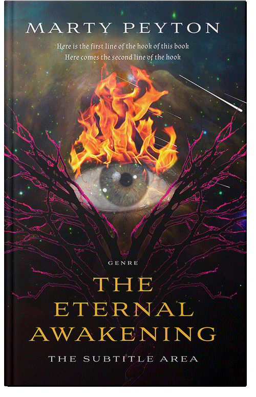 Front view of Premade Surreal Book Cover - Japonica