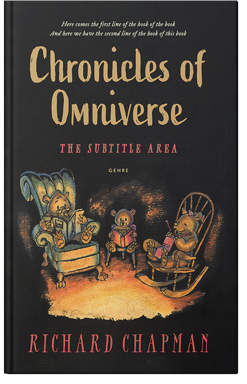 Front view of Premade Children's Book Cover - Whiskey