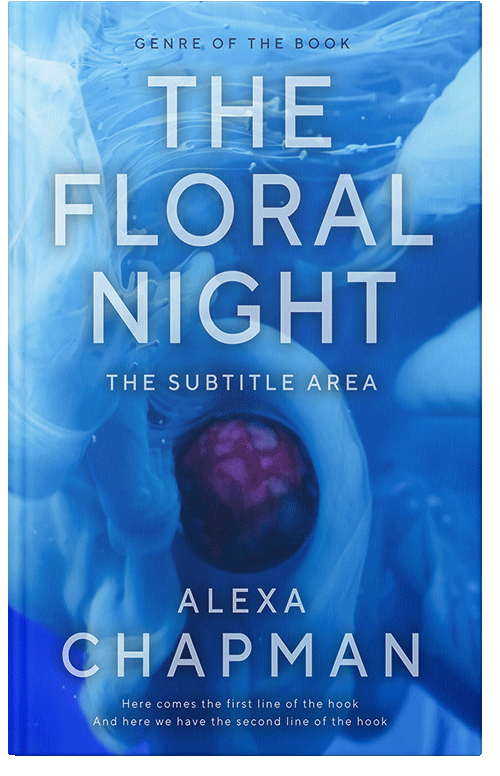 Front view of Premade Fantasy Book Cover - Denim