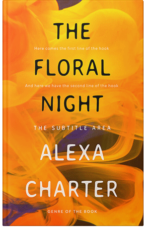Premade Book Cover Tangerine