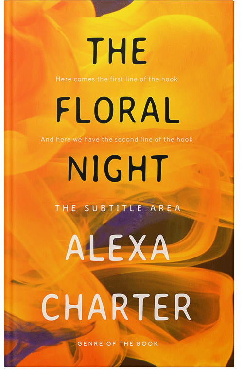 Front view of Premade Fantasy Book Cover - Tangerine