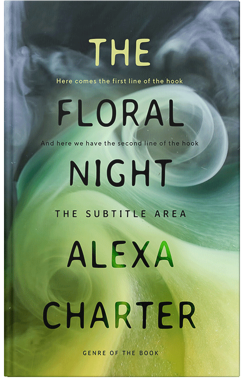 Front view of Premade Abstract Book Cover - Highland