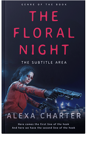 Pre Made Book Cover Ebony