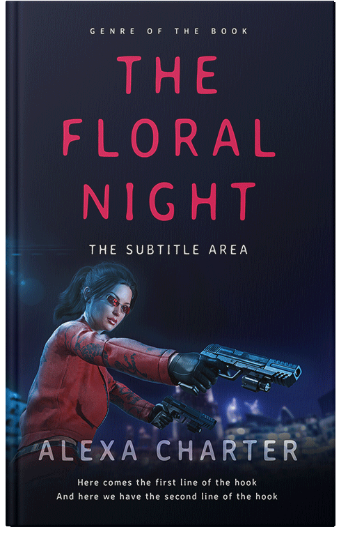 Front view of Premade Mystery & Thriller & Suspense Book Cover - Ebony