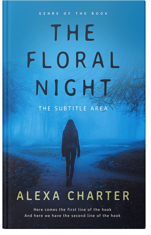 Front view of Premade Mystery & Thriller & Suspense Book Cover - Curious Blue