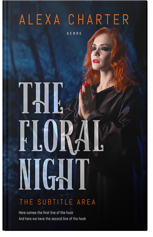 Front view of Premade Fantasy Book Cover - Silk