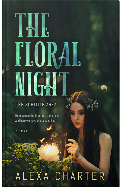 Front view of Premade Fantasy Book Cover - Log Cabin