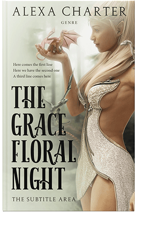 Pre Made Book Cover Moon Mist