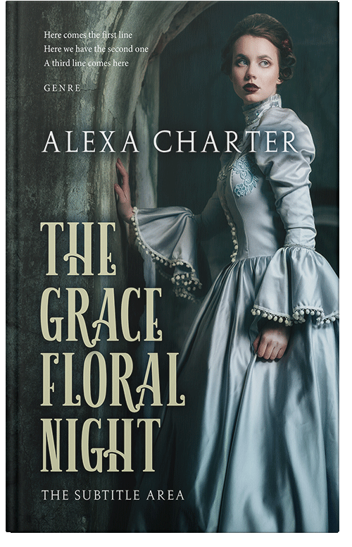 Front view of Premade Historical Book Cover - Pumice