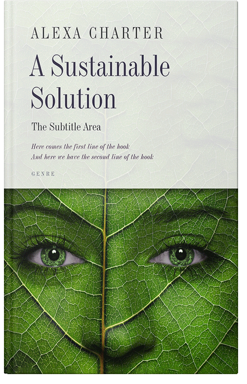 Front view of Premade Nature Book Cover - Green House
