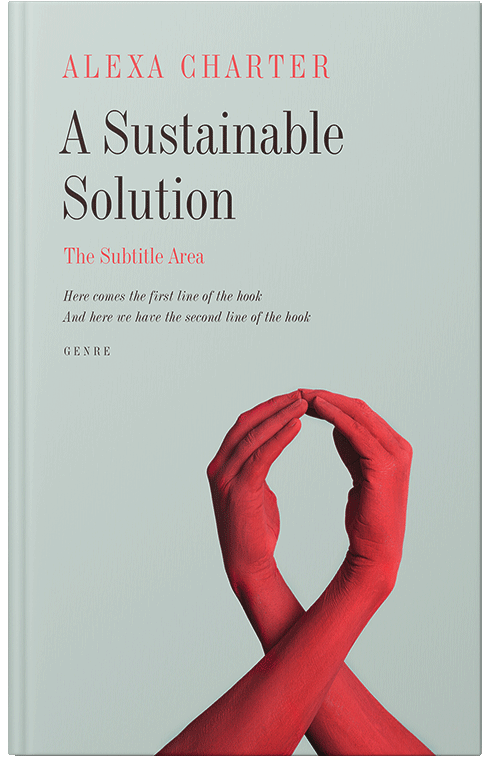 Front view of Premade Health & Mind & Body Book Cover - Conch