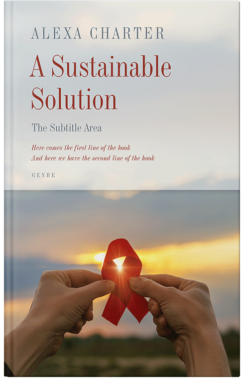 Front view of Premade Health & Mind & Body Book Cover - Swirl