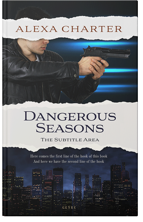 Front view of Premade Mystery & Thriller & Suspense Book Cover - Ebony Clay