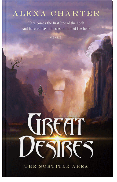 Front view of Premade Historical Book Cover - Cocoa Brown