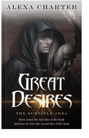 Pre Made Book Cover Silver Rust