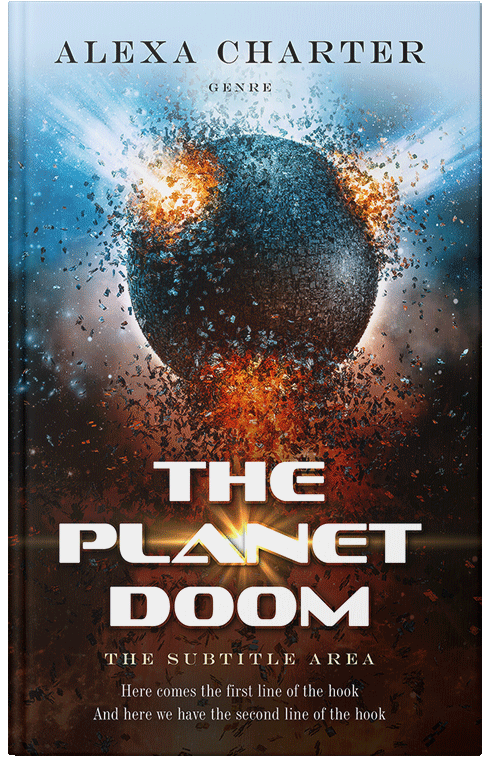 Front view of Premade Apocalyptica Book Cover - Eclipse