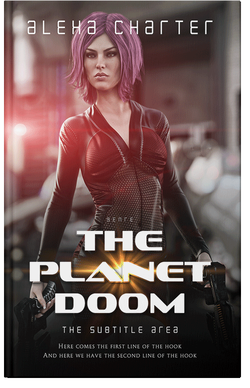 Front view of Premade Science Fiction Book Cover - Jon