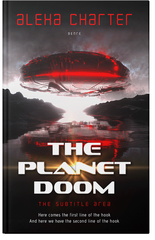 Front view of Premade Apocalyptica Book Cover - Petite Orchid