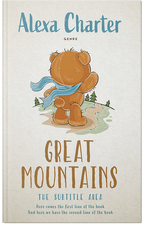 Front view of Premade Children's Book Cover - Pampas