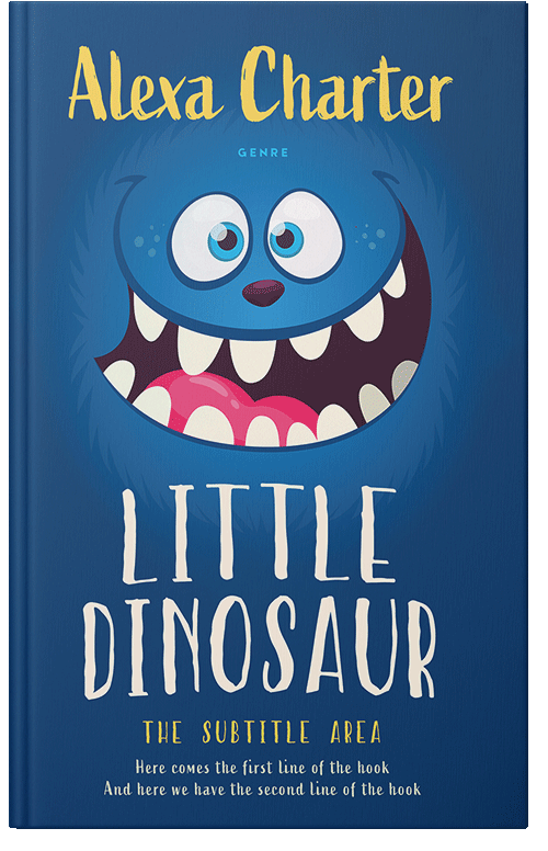 Front view of Premade Children's Book Cover - Tory Blue
