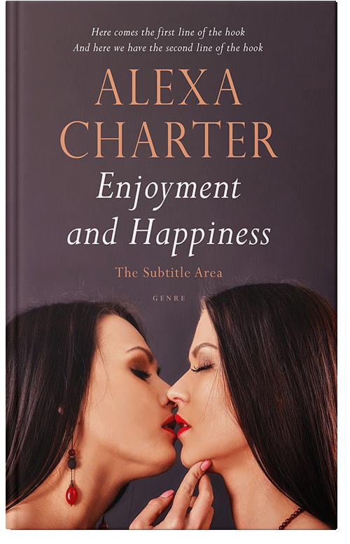 Front view of Premade Romance Book Cover - Woody Brown