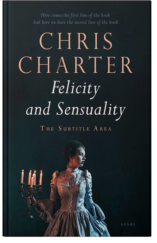 Front view of Premade Fantasy Book Cover - Ebony