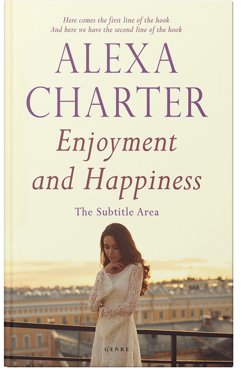 Front view of Premade Romance Book Cover - Citrine White