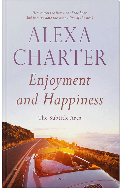 Front view of Premade Travel Book Cover - Desert