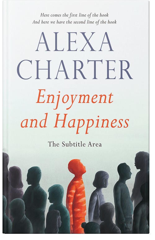 Front view of Premade Self-Improvement & Self-Help Book Cover - Snow Drift