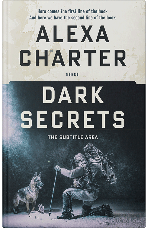 Front view of Premade Mystery & Thriller & Suspense Book Cover - Outer Space