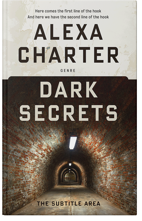 Front view of Premade Mystery & Thriller & Suspense Book Cover - Coffee Bean