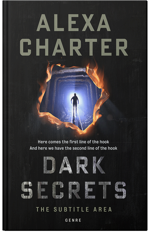 Front view of Premade Mystery & Thriller & Suspense Book Cover - Woodsmoke