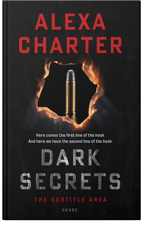 Front view of Premade Mystery & Thriller & Suspense Book Cover - Cod Gray