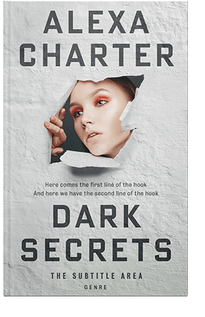 Pre Made Book Cover Quill Gray