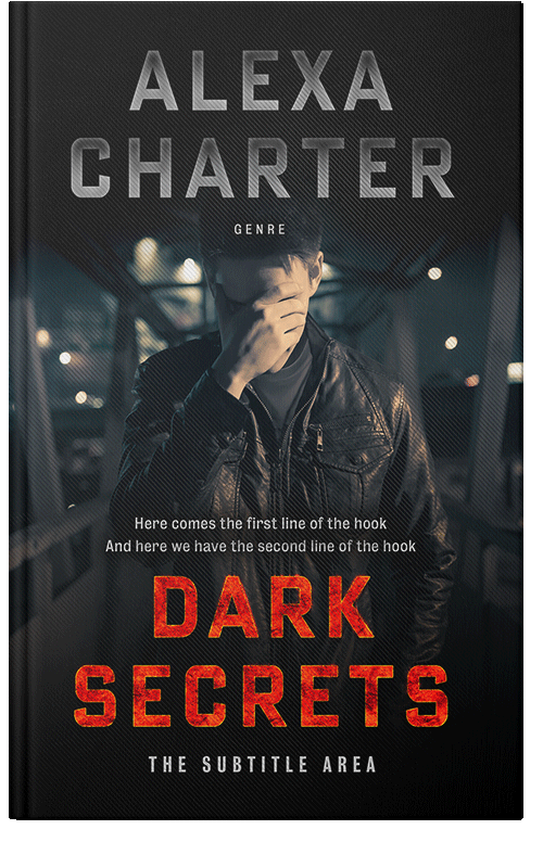 Front view of Premade Mystery & Thriller & Suspense Book Cover - Woodsmoke