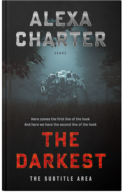 Front view of Shark #22032 - Premade Science Fiction Book Cover