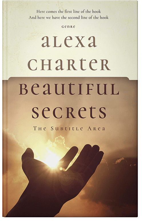 Front view of Premade Religion & Spirituality Book Cover - Double Spanish White