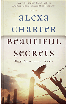 Pre Made Book Cover Ecru White