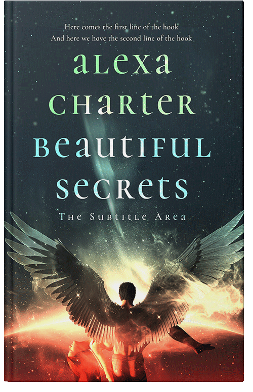 Front view of Premade Surreal Book Cover - Brandy