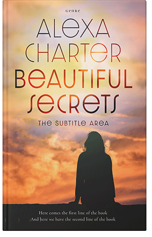 Premade Book Cover Gold Sand