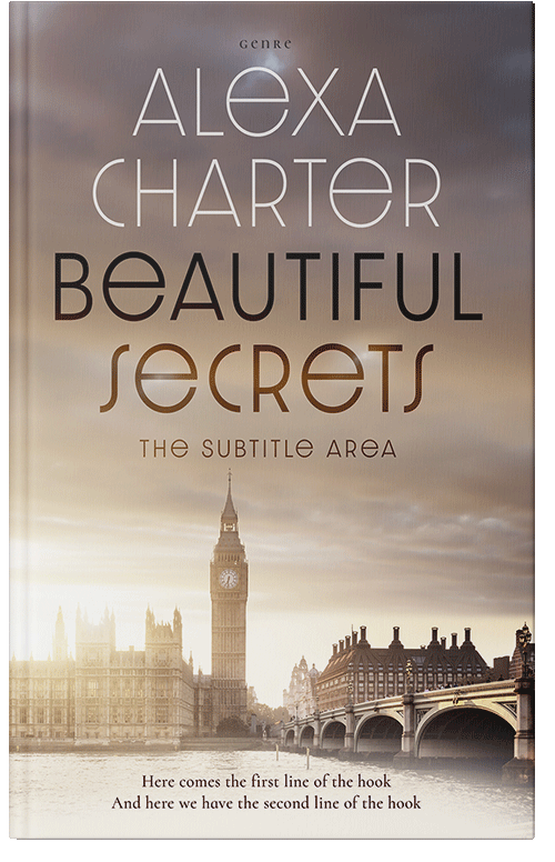 Front view of Premade Literary Fiction Book Cover - Donkey Brown