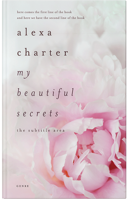 Front view of Premade Poetry Book Cover - Twilight