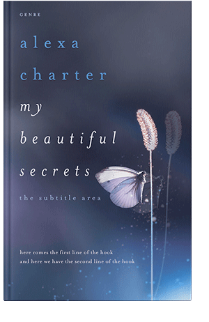 Pre Made Book Cover Oxford Blue