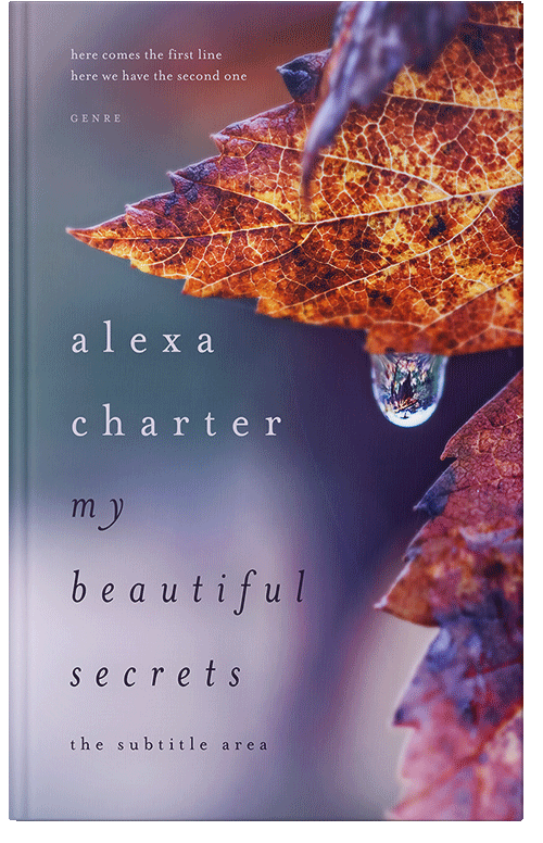 Front view of Premade Nature Book Cover - Falcon