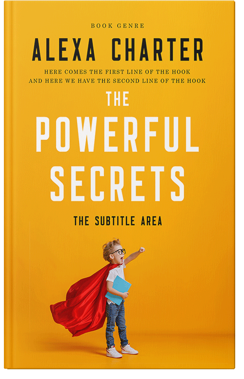 Front view of Premade Education Book Cover - Yellow Sea