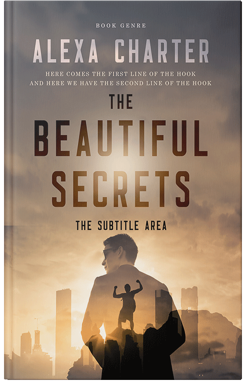 Front view of Premade Action & Adventure Book Cover - Donkey Brown