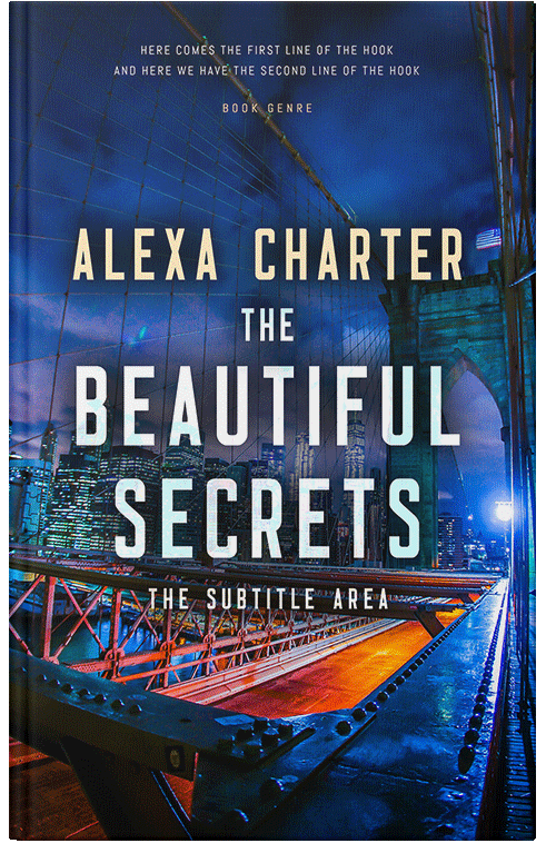 Front view of Premade Mystery & Thriller & Suspense Book Cover - Bunting