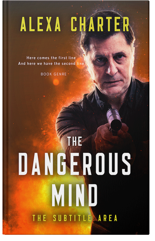 Front view of Premade Mystery & Thriller & Suspense Book Cover - Fire Bush