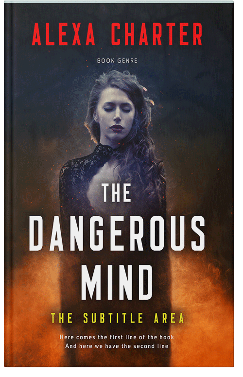 Front view of Premade Fantasy Book Cover - Thunder