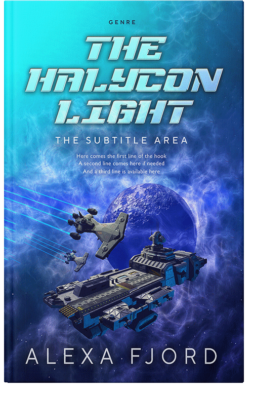 Front view of Premade Science Fiction Book Cover - St Tropaz